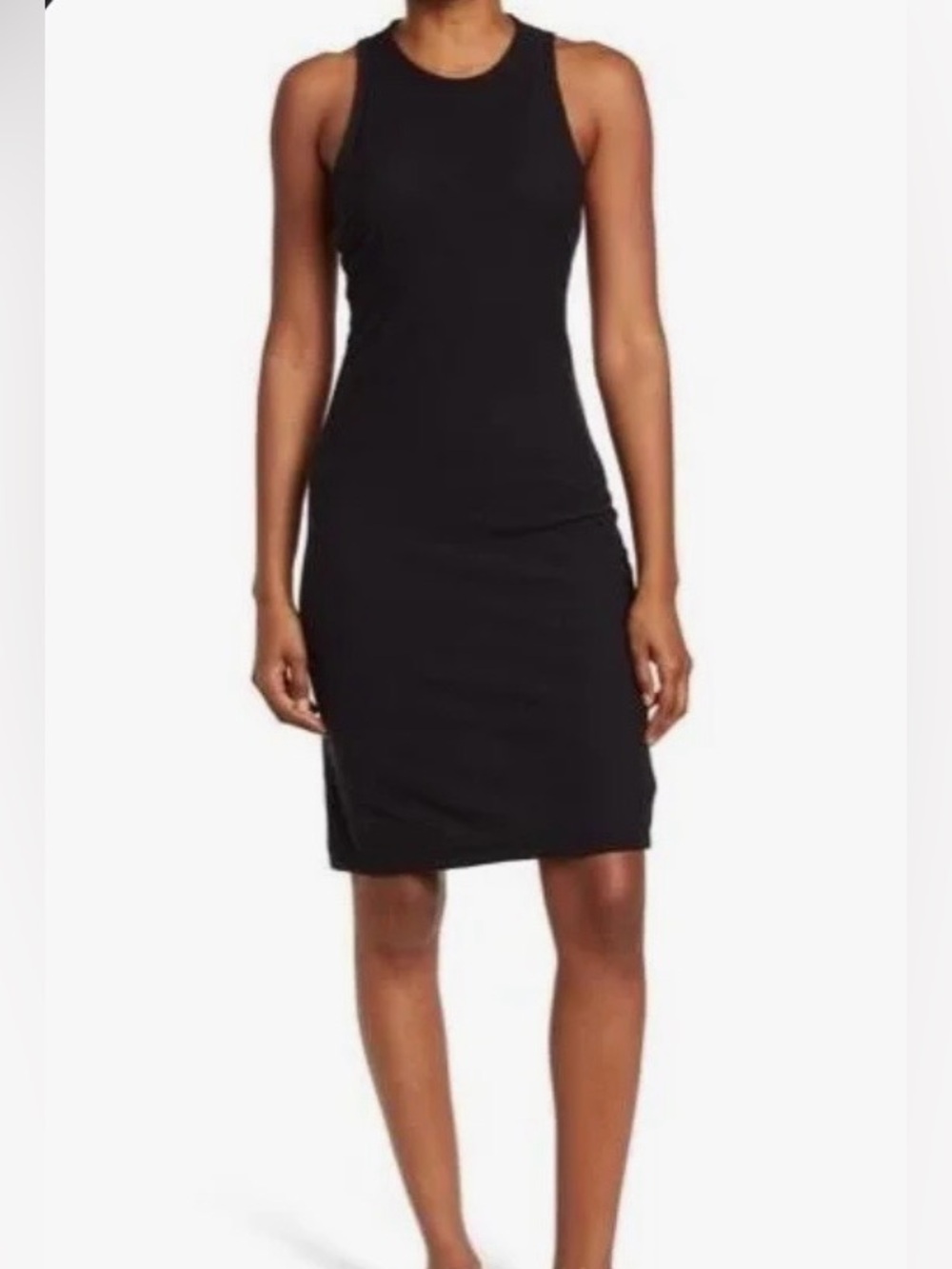 James Perse Black Muscle Tee Mini Dress